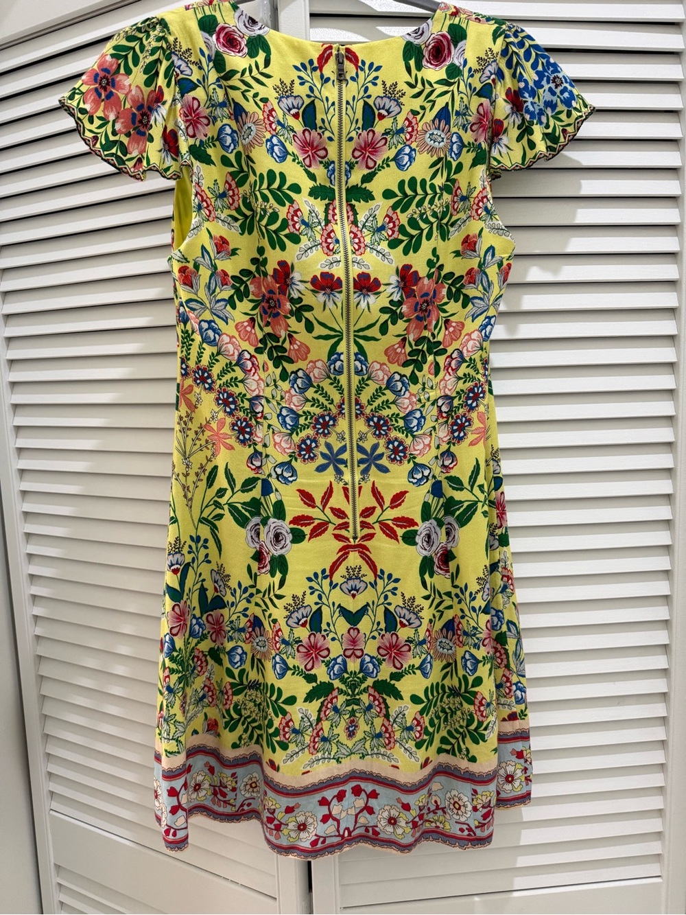 Alice + Olivia Yellow Floral Mini Dress - Picture 3 of 9